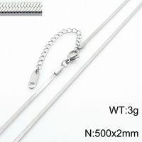 Fashion Geometric Titanium Steel Plating Layered Necklaces 1 Piece sku image 4