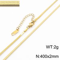 Fashion Geometric Titanium Steel Plating Layered Necklaces 1 Piece sku image 10