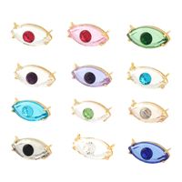1 Piece Ig Style Shiny Devil's Eye Copper Plating Inlay Pendant Jewelry Accessories main image 9