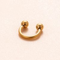 1 Piece Eyebrow Studs Simple Style Geometric Solid Color Pure Titanium Plating sku image 21