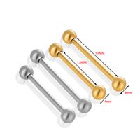 1 Piece Tongue Rings Simple Style Geometric Solid Color Pure Titanium Plating main image 5