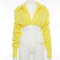 Women's Blouse Long Sleeve Blouses Streetwear Solid Color sku image 7