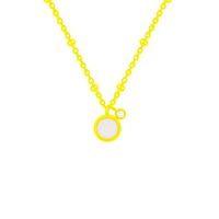 Simple Style Round Titanium Steel 18k Gold Plated Pendant Necklace main image 6