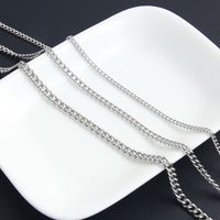 Hip-Hop Simple Style Geometric 304 Stainless Steel Unisex Necklace main image 1