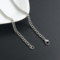 Hip-Hop Simple Style Geometric 304 Stainless Steel Unisex Necklace main image 4