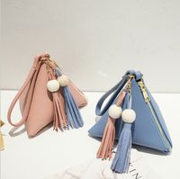 Women's Color Block Pu Leather Zipper Coin Purses main image 6