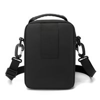 Men's Solid Color Pu Leather Zipper Crossbody Bag Laptop Backpack main image 3