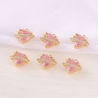 1 Piece Ig Style Shiny Star Heart Shape Copper Plating Inlay Pendant Jewelry Accessories main image 5