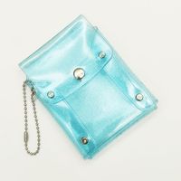 Women's Solid Color Pvc Buckle Card Holders sku image 5