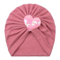 Girl's Simple Style Heart Shape Baby Hat main image 3