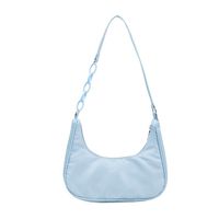 Women's Medium Nylon Solid Color Classic Style Dumpling Shape Zipper Underarm Bag sku image 10