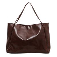 Women's Large Pu Leather Solid Color Streetwear Square Magnetic Buckle Shoulder Bag main image 2