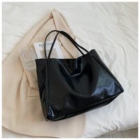 Women's Large Pu Leather Solid Color Streetwear Square Magnetic Buckle Shoulder Bag sku image 3