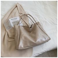 Women's Large Pu Leather Solid Color Streetwear Square Magnetic Buckle Shoulder Bag sku image 5