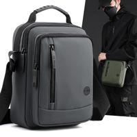 Men's Solid Color Polyester Zipper Functional Backpack Laptop Backpack main image video
