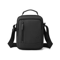 Men's Solid Color Polyester Zipper Functional Backpack Laptop Backpack sku image 1