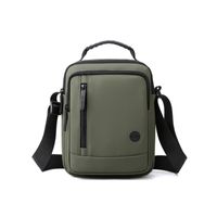 Men's Solid Color Polyester Zipper Functional Backpack Laptop Backpack sku image 4