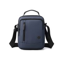 Men's Solid Color Polyester Zipper Functional Backpack Laptop Backpack sku image 3