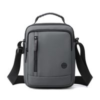 Men's Solid Color Polyester Zipper Functional Backpack Laptop Backpack sku image 6