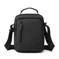 Men's Solid Color Polyester Zipper Functional Backpack Laptop Backpack sku image 5