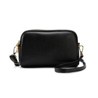 Women's Small Pu Leather Solid Color Streetwear Square Zipper Shoulder Bag main image 1