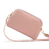 Women's Small Pu Leather Solid Color Streetwear Square Zipper Shoulder Bag main image 2