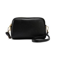 Women's Small Pu Leather Solid Color Streetwear Square Zipper Shoulder Bag sku image 4