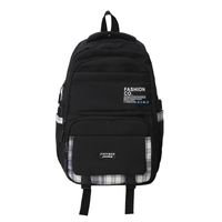 Solid Color Casual School Daily School Backpack main image 5
