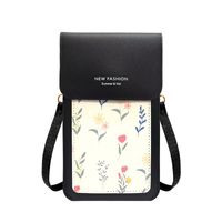 Women's Pvc Color Block Classic Style Square Magnetic Buckle Phone Wallets sku image 2