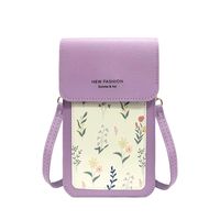 Women's Pvc Color Block Classic Style Square Magnetic Buckle Phone Wallets sku image 6