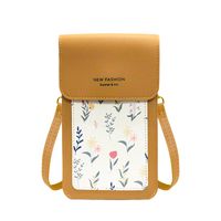 Women's Pvc Color Block Classic Style Square Magnetic Buckle Phone Wallets main image 2