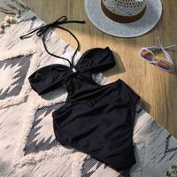Women's Lady Modern Style Solid Color 1 Piece One Piece Swimwear main image 3