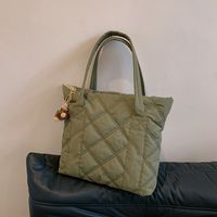 Women's Nylon Solid Color Vintage Style Classic Style Square Zipper Shoulder Bag main image 3
