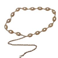 Elegant Geometric Metal Plating Inlay Artificial Pearls Women's Chain Belts main image 3