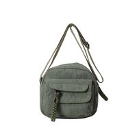 Women's Corduroy Solid Color Classic Style Square Zipper Shoulder Bag sku image 3
