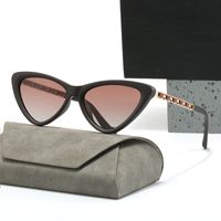 Ig Style Simple Style Solid Color Resin Cat Eye Full Frame Women's Sunglasses sku image 3