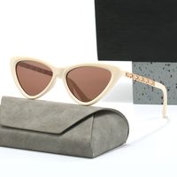 Ig Style Simple Style Solid Color Resin Cat Eye Full Frame Women's Sunglasses sku image 4