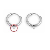 10 PCS/Package Stainless Steel Solid Color Earrings Accessories Simple Style sku image 2