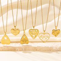304 Stainless Steel Elegant Cute Luxurious Plating Heart Shape Pendant Necklace main image 1