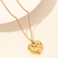 304 Stainless Steel Elegant Cute Luxurious Plating Heart Shape Pendant Necklace main image 4