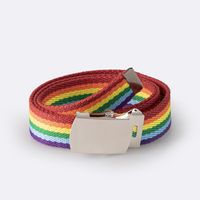 IG Style Rainbow Ribbon Iron Women's Woven Belts sku image 5