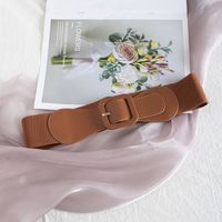 Fashion Solid Color Pu Leather Alloy Women's Corset Belts sku image 4