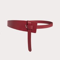 Fashion Solid Color Pu Leather Women's Corset Belts sku image 3