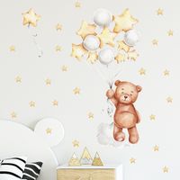Cute Star Bear Pvc Wall Sticker Wall Art main image 2