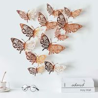Cute Butterfly Paper Wall Sticker Wall Art sku image 3
