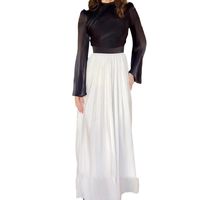 Women's Regular Dress Elegant Round Neck Long Sleeve Solid Color Maxi Long Dress Daily Street main image 3