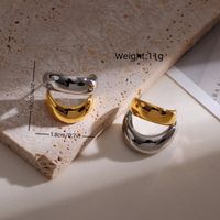 1 Pair Simple Style Color Block Copper Ear Studs main image 2