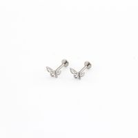 1 Piece Lip Rings Simple Style Classic Style Butterfly Pure Titanium Lip Rings main image 4