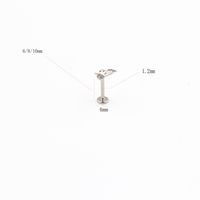 1 Piece Lip Rings Simple Style Classic Style Butterfly Pure Titanium Lip Rings main image 2