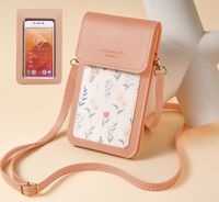 Women's Pvc Color Block Classic Style Square Magnetic Buckle Phone Wallets main image 4
